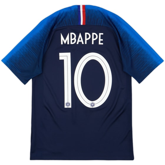 2018 France Home Shirt Mbappe #10 - 8/10 - (S)