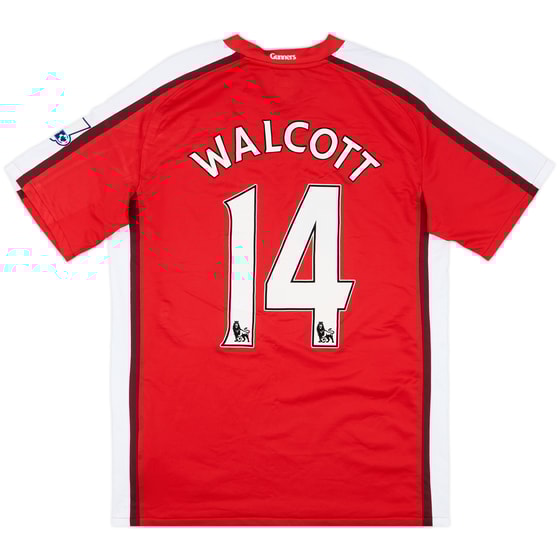 2008-10 Arsenal Home Shirt Walcott #14 - 9/10 - (M)