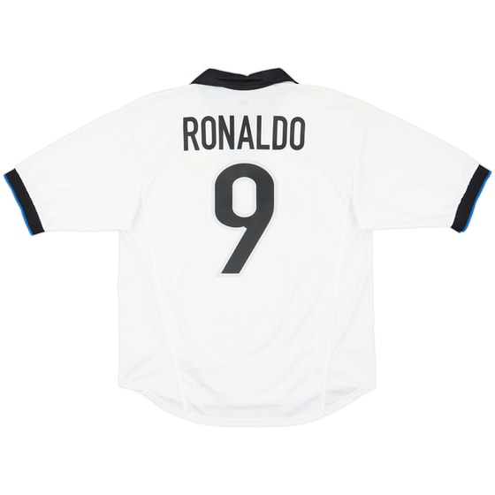 1998-99 Inter Milan Away Shirt Ronaldo #9 - 8/10 - (M)