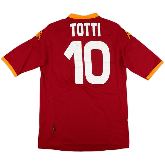 2007-08 Roma Home Shirt Totti #10 - 6/10 - (XL)
