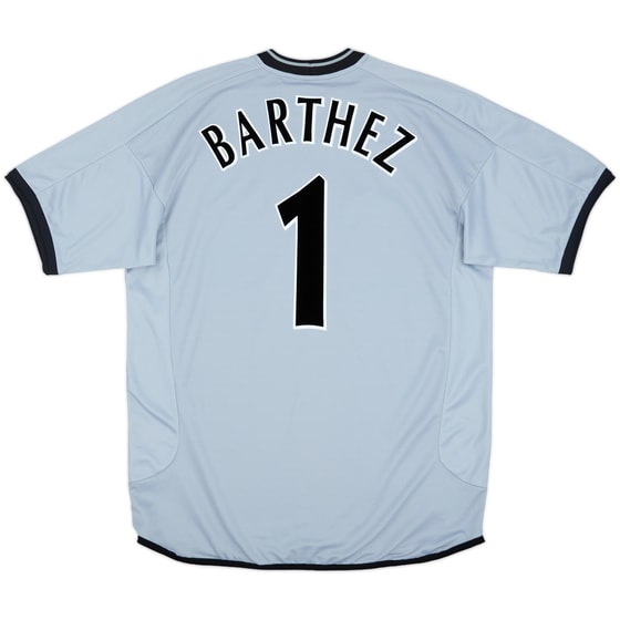 2001-02 Manchester United Centenary GK S/S Shirt Barthez #1 - 8/10 - (L)