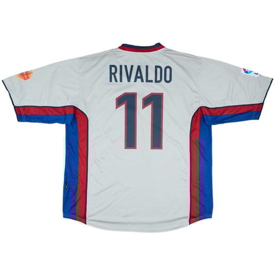 1998-01 Barcelona Away Shirt Rivaldo #11 - 8/10 - (XXL)