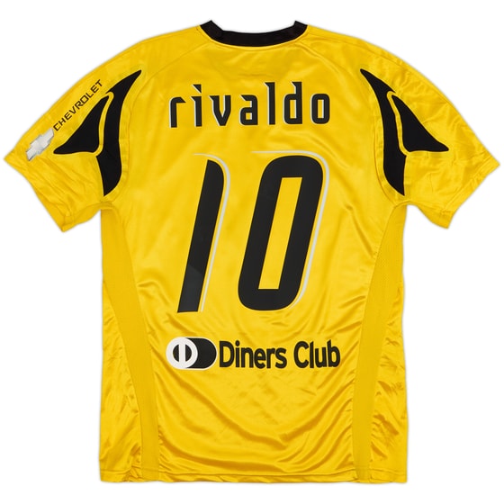 2007-08 AEK Athens Home Shirt Rivaldo #10 - 5/10 - (XL)