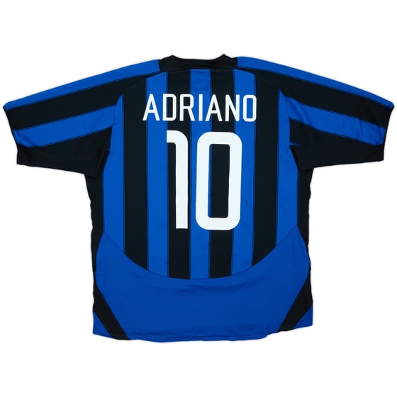 2003-04 Inter Milan Home Shirt Adriano #10 - 9/10 - (XL)
