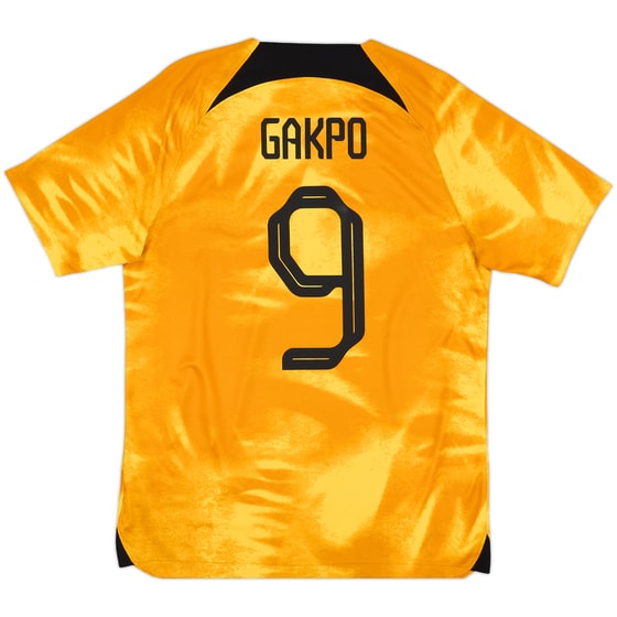 2022-23 Netherlands Home Shirt Gakpo #9 - 8/10 - (M)