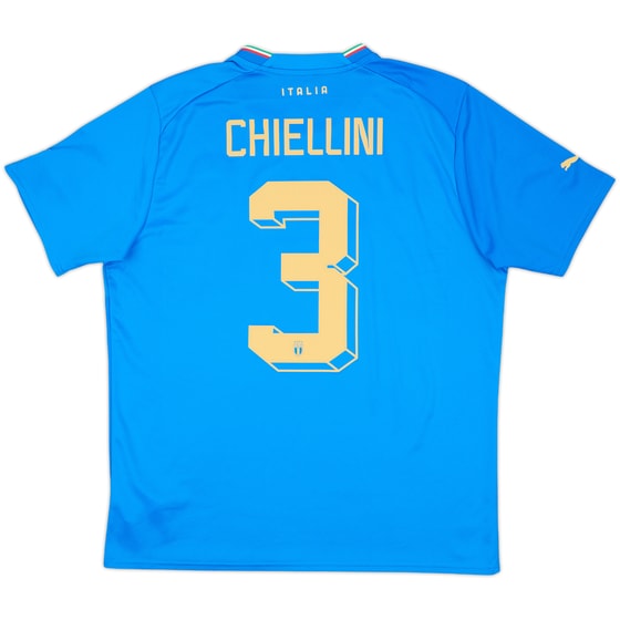 2022-23 Italy Home Shirt Chiellini #3 - 9/10 - (L)