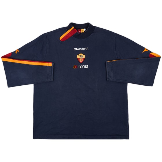 2003-04 Roma Kappa 1/4 Zip Sweat Top - 7/10 - (XXL)