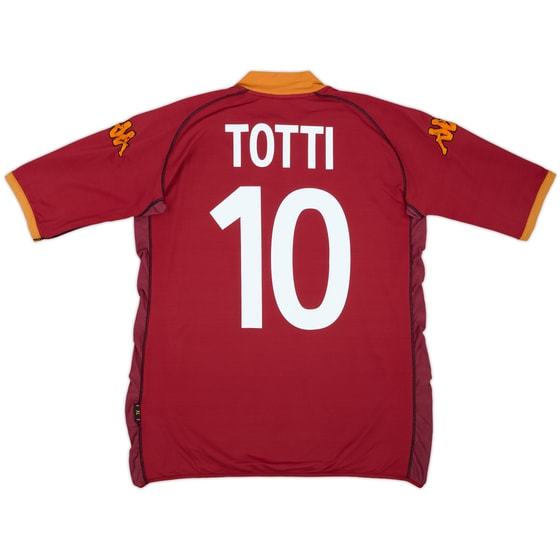 2002-03 Roma Home Shirt Totti #10 - 6/10 - (XL)
