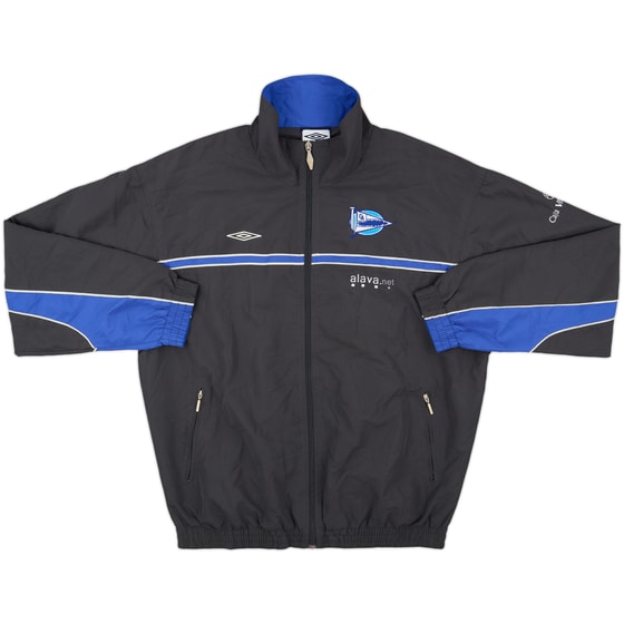 2002-03 Deportivo Alaves Umbro Track Jacket - 8/10 - (L)