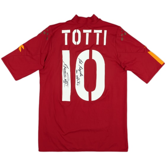2004-05 Roma Signed Home Shirt Totti #10 - 6/10 - (S)