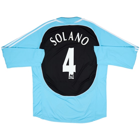 2006-07 Newcastle Third Shirt L/S Shirt Solano #4 - 4/10 - (XXL)