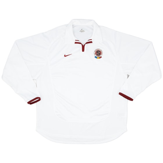 2001-02 Sparta Prague Player Issue Away L/S Shirt - 9/10 - (XL)