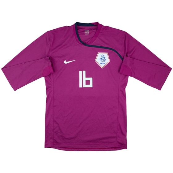 2008-10 Netherlands Match Issue GK Shirt #16