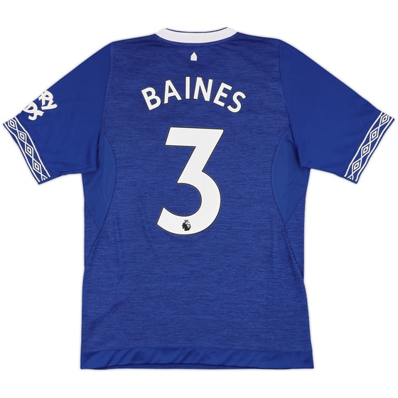 2018-19 Everton Home Shirt Baines #3 - 10/10 - (M)