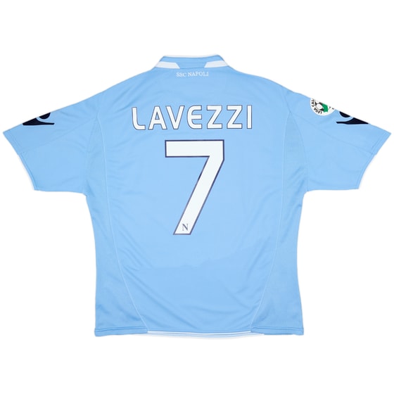 2009-10 Napoli Home Shirt Lavezzi #7 - 6/10 - (XL)