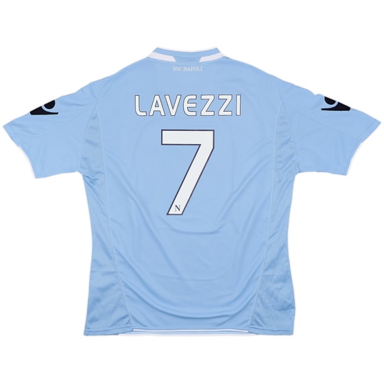 2009-10 Napoli Home Shirt Lavezzi #7 - 10/10 - (XXL)