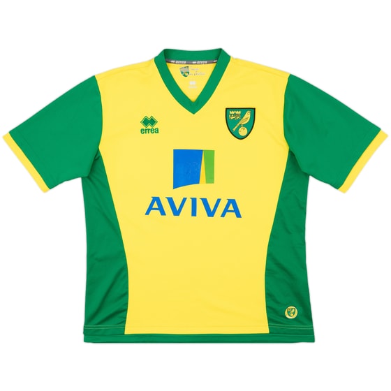 2013-14 Norwich Home Shirt - 6/10 - (L)