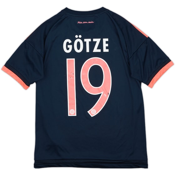 2015-16 Bayern Munich Third Shirt Gotze #19 - 7/10 - (L.Boys)