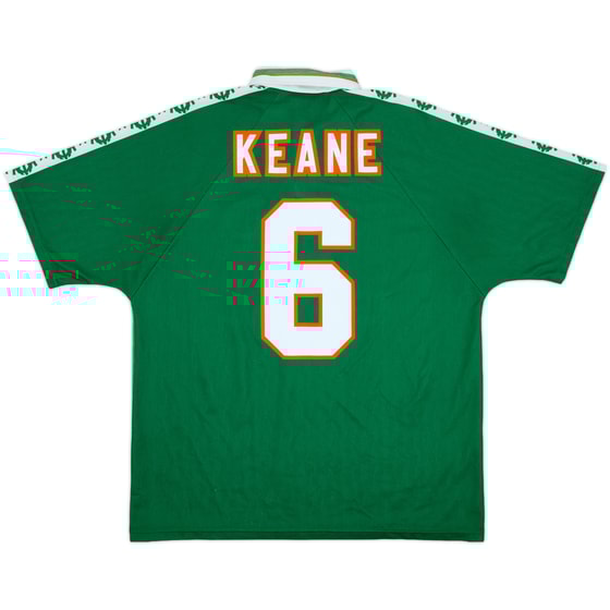 1996-98 Ireland Home Shirt Keane #6 - 8/10 - (XL)