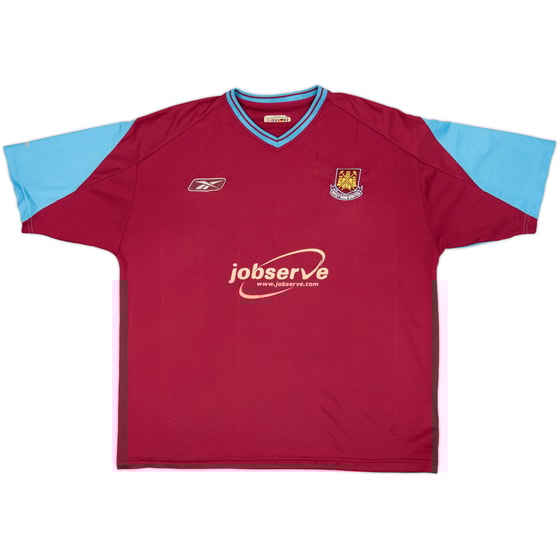 2003-05 West Ham Home Shirt - 4/10 - (XL)