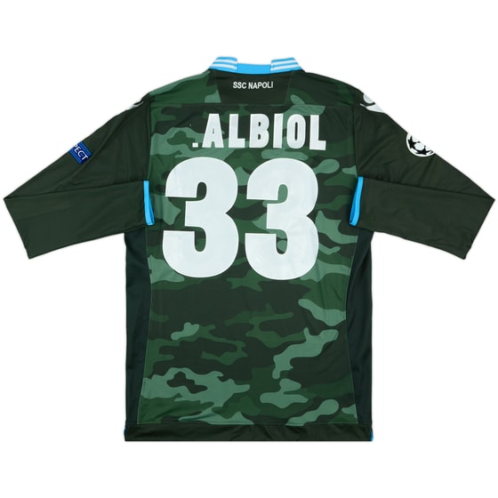 2013-14 Napoli Away L/S Shirt R.Albiol #33 - 4/10 - (XXL)