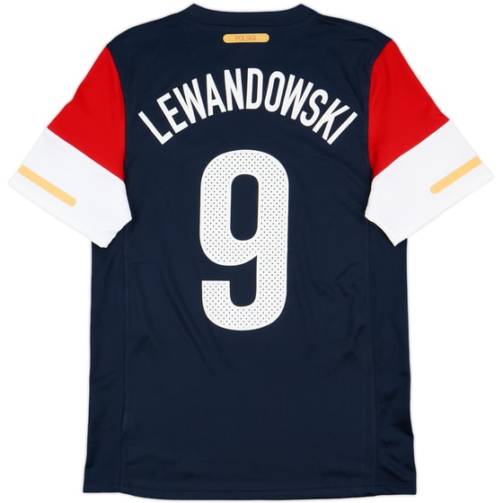 2010-12 Poland Away Shirt Lewandowski #9 - 9/10 - (S)