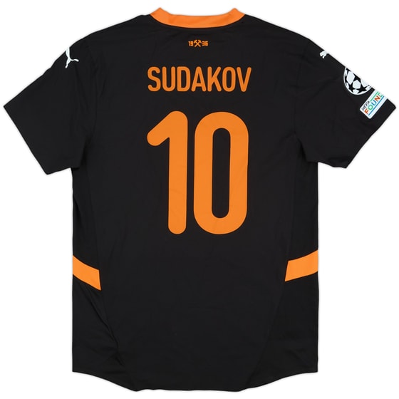 2024-25 Shakhtar Donetsk Match Issue Champions League Away Shirt Sudakov #10