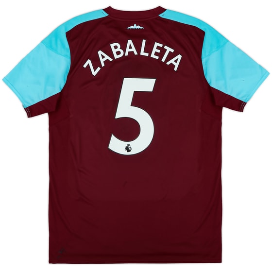 2017-18 West Ham Home Shirt Zabaleta #5 - 7/10 - (L)