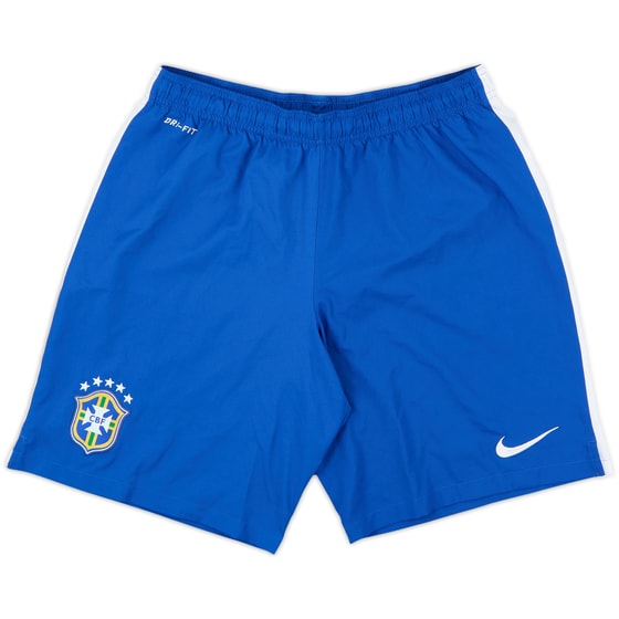 2014-15 Brazil Home Shorts - 8/10 - (L)