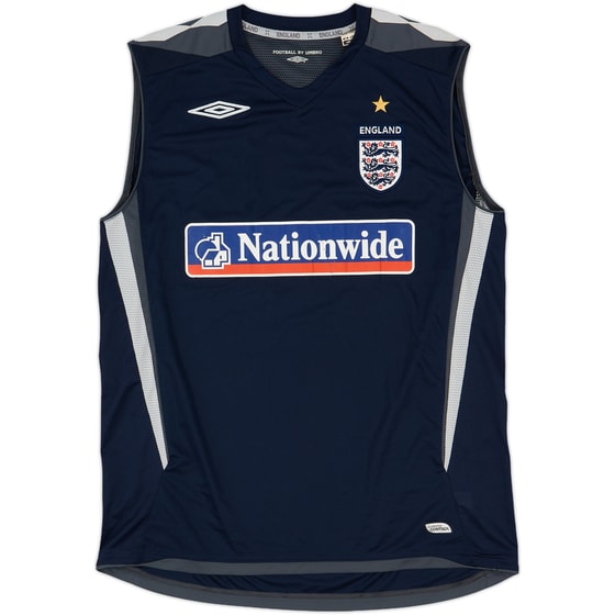 2007-08 England Umbro Training Vest - 5/10 - (L)