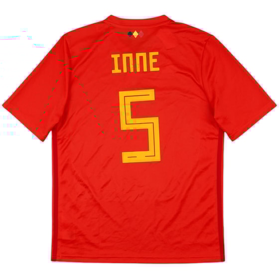 2018-19 Belgium Home Shirt Inne #5 - 8/10 - (XL.Boys)