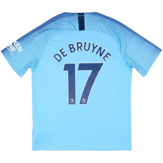2018-19 Manchester City Home Shirt De Bruyne #17 - 7/10 - (L)