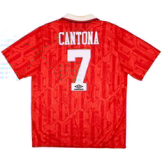 1992-94 Manchester United Home Shirt Cantona #7 - 7/10 - (XL)