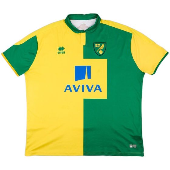 2015-16 Norwich Home Shirt - 6/10 - (6XL)