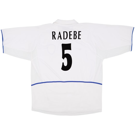 2002-03 Leeds United Home Shirt Radebe #5 - 8/10 - (XXL)