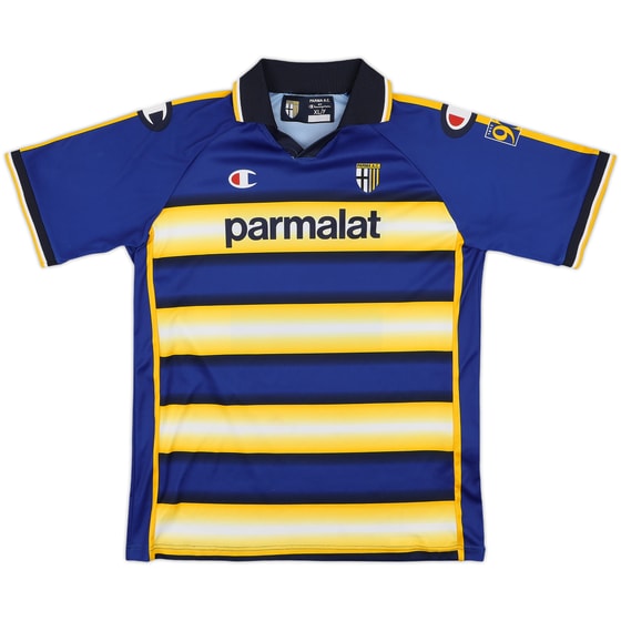 2003-04 Parma '90 Years' Home Shirt - 7/10 - (XL.Boys)