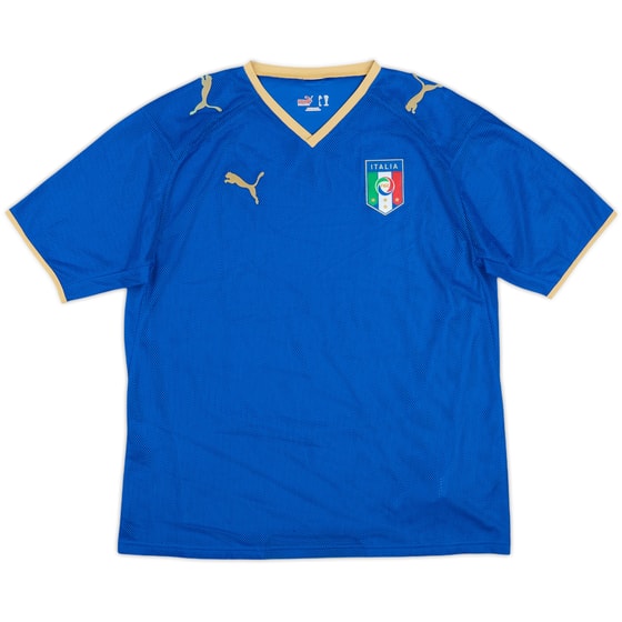 2007-08 Italy Home Shirt - 10/10 - (XL.Boys)