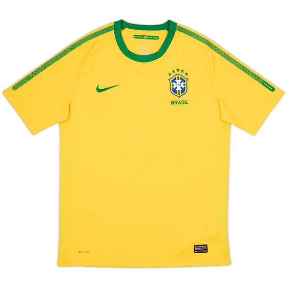 2010-11 Brazil Home Shirt - 7/10 - (XL.Boys)