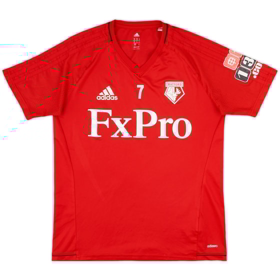 2017-18 Watford Player Issue adidas Training Shirt #7 - 6/10 - (M)