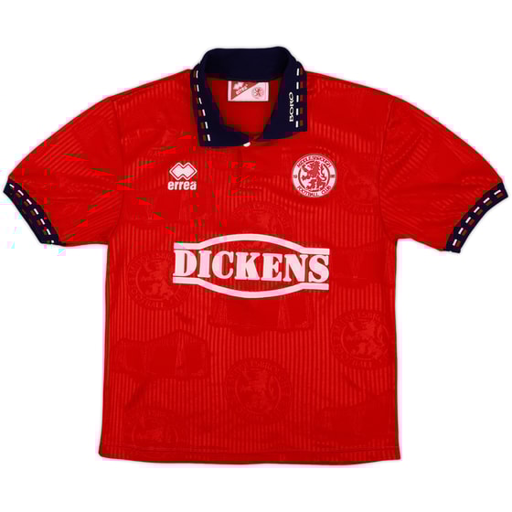 1994-95 Middlesbrough Home Shirt - 8/10 - (XL.Boys)