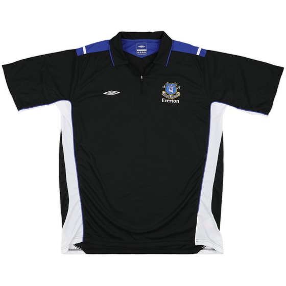 2005-06 Everton Umbro 1/4 Zip Training Polo Shirt - 10/10 - (XXL)
