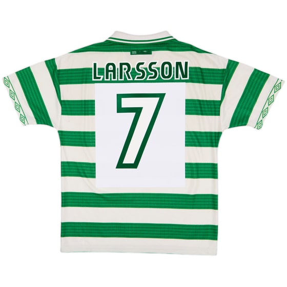1997-99 Celtic Home Shirt Larsson #7 - 5/10 - (L)