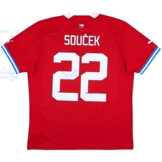 2022-24 Czech Republic Home Shirt Soucek #22 - 9/10 - (L)