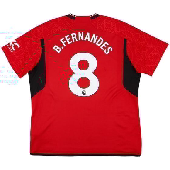 2023-24 Manchester United Home Shirt B.Fernandes #8 - 5/10 - (XXL)