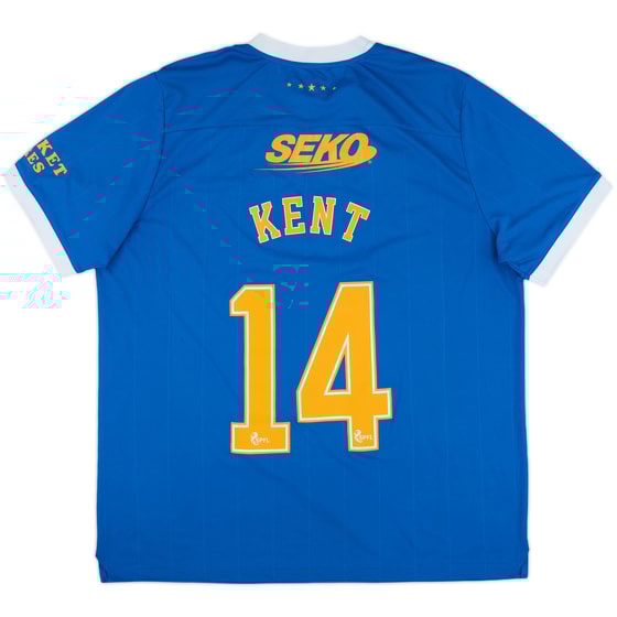 2021-22 Rangers Home Shirt Kent #14 - 9/10 - (XXL)