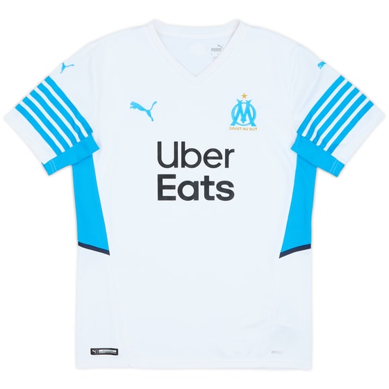 2021-22 Olympique Marseille Home Shirt - 10/10 - (M)