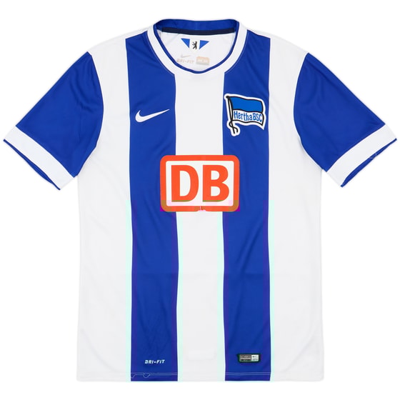 2014-15 Hertha Berlin Authentic Home Shirt - 7/10 - (M)