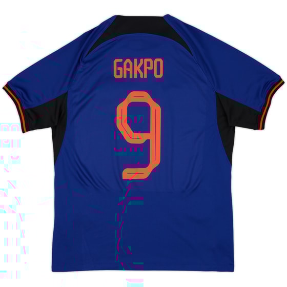 2022-23 Netherlands Away Shirt Gakpo #9 - 9/10 - (L)