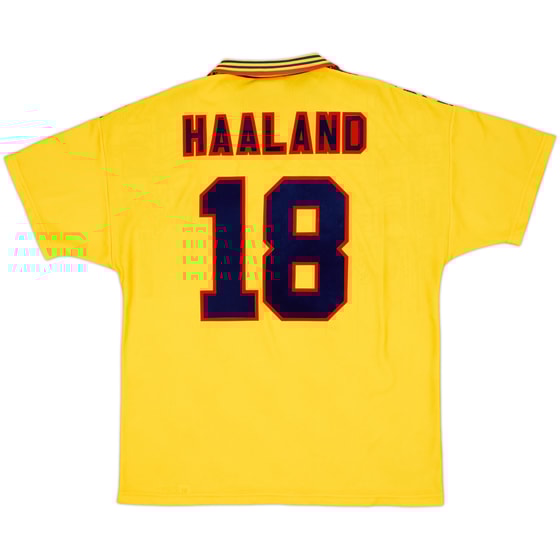 1995-97 Nottingham Forest Away Shirt Haaland #18 - 10/10 - (XL)