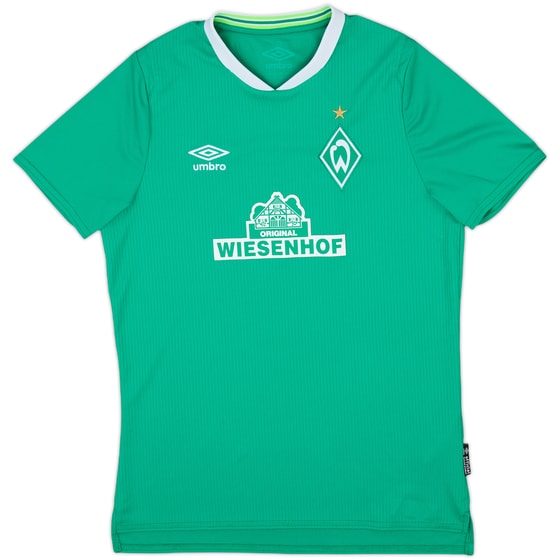 2019-20 Werder Bremen Home Shirt - 7/10 - (L.Boys)